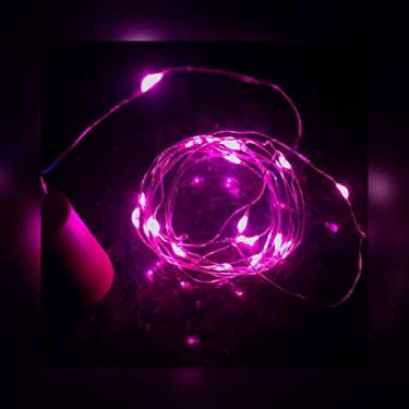 Imagem de Fio de Led Luz de Fada com Rolha (CLIQUE e Escolha sua cor) (Rosa)