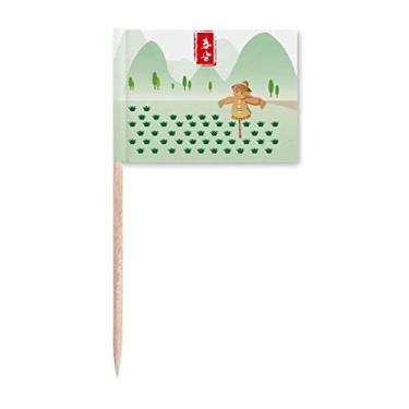 Imagem de Vernal Equinox Twenty Four Solar Term bandeiras de palito de dente marcador para decoração de festa