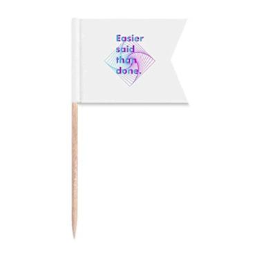 Imagem de Bandeiras de palito de dente modernas para presente Art Deco Active Speech Marcação de rotulagem para bolo de festa comida prato de queijo