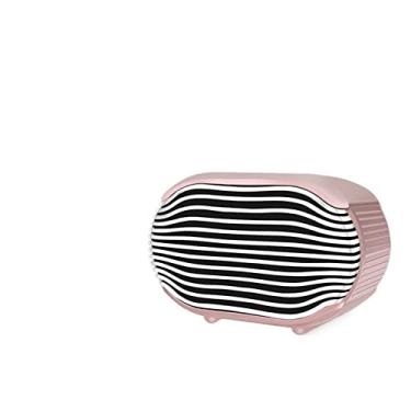 Imagem de REJOON Aquecedor de ambiente aquecedor portátil 800W PTC aquecimento rápido pequeno aquecedor de ambiente com proteção de despejo e superaquecimento adequado para quarto escritório uso aquecedor elétrico (cor: rosa 1, tamanho: U-K)