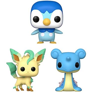 Imagem de Funko Pop! Pokemon Set of 3 - Leafeon, Lapras and Piplup