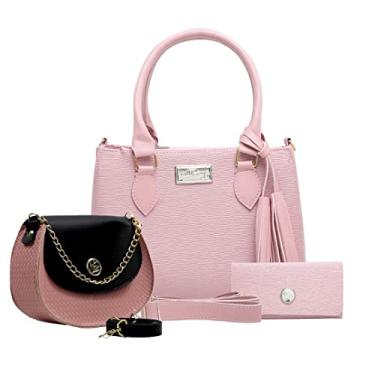 Imagem de Kit De Bolsa Castelo Com Carteira WILLIBAGS (Rosa)