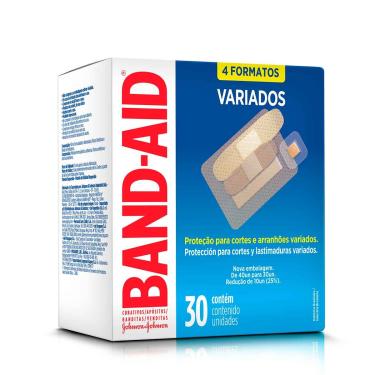 Imagem de Band-Aid Curativos Tamanhos Variados 30 unidades 30 Unidades