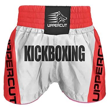 Imagem de Calção Short Kickboxing - Premium BR - Branco/Vermelho