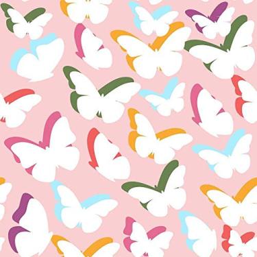 Imagem de Papel de Parede Borboletas Coloridas