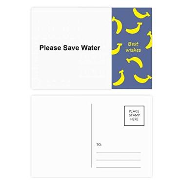 Imagem de Conjunto de cartão postal Please Save Water Black Symbol Banana com 20 peças