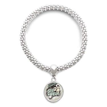 Imagem de DIYthinker Graffiti Street Culture Boy Elegante Brotherhood Pulseira de prata com pingente redondo