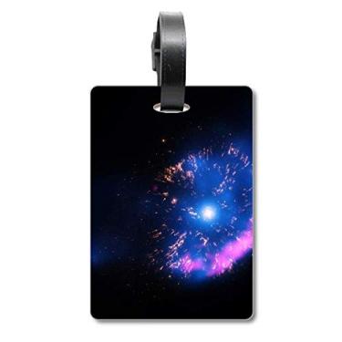 Imagem de Bright Mystery Nebula Universe Space Suitcase Bag Tag Luggage Card Hanging Scutcheon Label