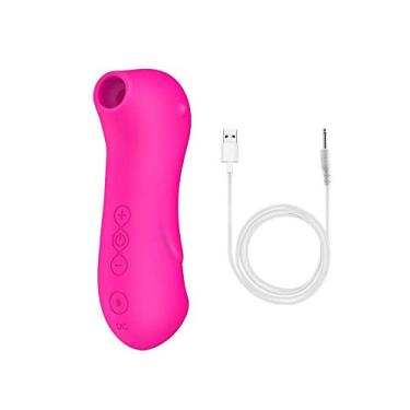 Imagem de Vibrador de Sucção Estimulador Erótico de Clitóris Sucção do Mamilo Lambedor Oral (Rosa)