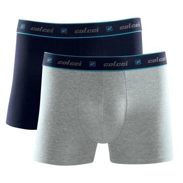 Imagem de Kit 2 Cueca Boxer Colcci Masculina Cotton Cós Elástico