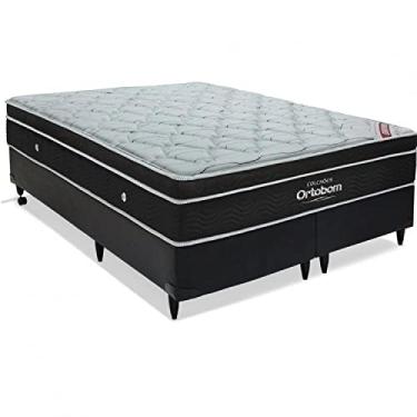 Imagem de Cama Box King Ortobom Elegant Superpocket Super Ortobom Preto/Branco