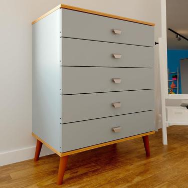 Imagem de Cômoda Infantil Bartira Ternura com 5 Gavetas - 70,8cm de largura