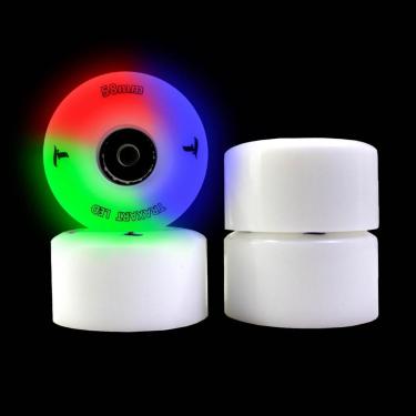 Imagem de Jogo de Rodas Traxart Quad com LED 58mm/83A - Colorida-Unissex