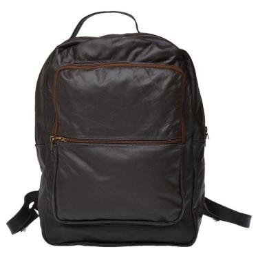 Imagem de Mochila Executiva Masculina Para Notebook PMT Couro Café MOC02-Masculino