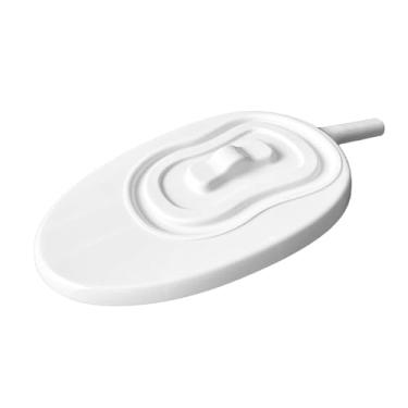 Imagem de Resistente, leve, portátil, bandeja de carga, fácil de usar e manusear, mictório de enfermagem, mictório acamado para homens, mulheres, idosos, BRANCO