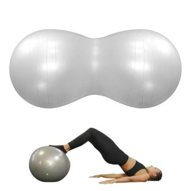 Imagem de Bola Pilates Feijão Suiça para Yoga Fitness Academia Fisioterapia Para Exercícios de Alongamento Treino Em Casa