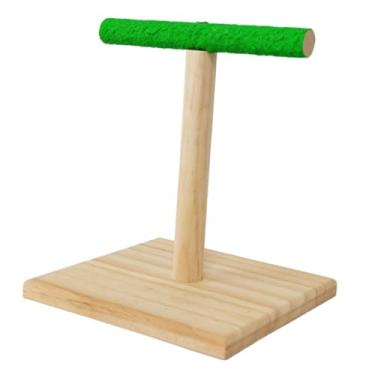 Imagem de Generic Papagaio jogar suporte pássaro poleiro suporte papagaio poleiros de madeira leve pássaro ginásio papagaio playground para cockatoo arara cockatiels, B