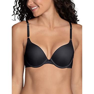 Imagem de Vanity Fair Sutiã push up feminino Ego Boost Add-A-Size (+1 tamanho de copo), Aro - Preto, 38C