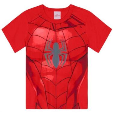 Imagem de Brandili Camiseta Manga Curta Spider Man Aplique Refletivo