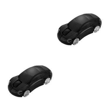 Imagem de Uonlytech 2 Peças Trabalhando Em Formato De Carro 3D Sem Fio Fino Computador Sem Fio Ergonômico Mouse Óptico Sem Fio Laptop Jogo Jogando Mouse 3D Mouse De Carro Mouse Óptico Sem Fio Mouse