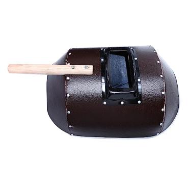 Imagem de OSALADI Máscara de solda copo de de segurança mesa de solda couro máscara de proteção facial de soldagem máscara de proteção de soldagem Portátil Tela chapéu de soldador mascarar