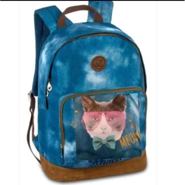 Imagem de Mochila juvenil jeans pets