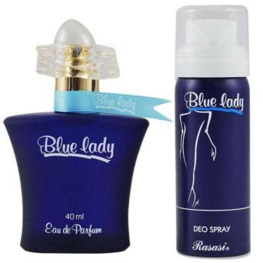 Imagem de Perfume RASASI Blue Lady EDP para mulheres 40mL+ Deo