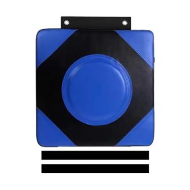Imagem de Dynwave Alvo de parede de boxe, saco de pancada com altura ajustável, couro pu, foco de parede, almofada de perfuração para treinamento esportivo relaxante, azul, eu