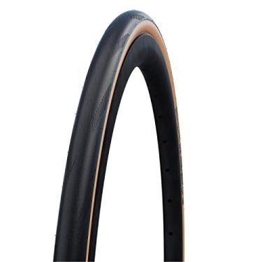 Imagem de SCHWALBE - Pneu de bicicleta dobrável One Race and Road | 700 x 25 | Linha de desempenho, Addix Race | Preto/Bronzeado