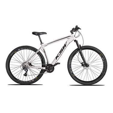 Imagem de Bicicleta MTB Aro 29 KSW 27 Marcha Freio a Disco Cubos K7,17,Branco Preto