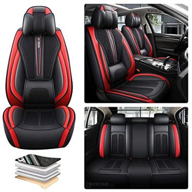 Imagem de Vonxuli Capas de assento de carro compatíveis com Subaru Protetor de assento de carro de luxo compatível com airbag almofada de carro