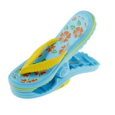 Imagem de Clipes de toalha de praia divertidos de plástico à prova de vento pendurados prendedor de colcha, suporte de grampo para cadeira de praia, clipes de banho para cordões, suprimentos de cadeira de