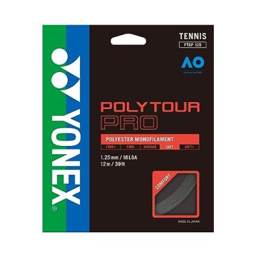 Imagem de YONEX Conjunto de cordas unissex Poly Tour Pro - preto, 1,25 mm