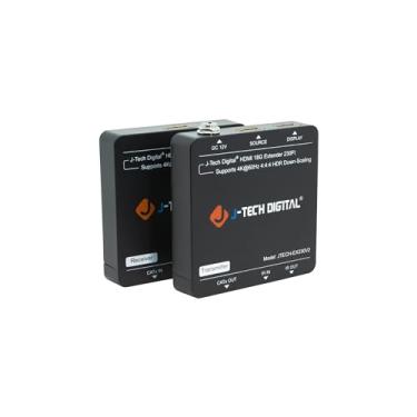 Imagem de J-Tech Digital Extensor HDMI 4K@60Hz sobre cabo Ethernet Cat 5e/6 230 pés com saída HDMI, PoC, HDR, Downscaler, EDID Pass/Copy Dual IR Pass-Through [JTECH-EX230]