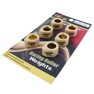 Imagem de Glixal Deslizadores variadores de polígono de alto desempenho 18 x 14 mm, pesos de rolo deslizante de corrida 152QMI 157QMJ GY6 125cc 150cc scooter ciclomotor ATV (8 gramas)