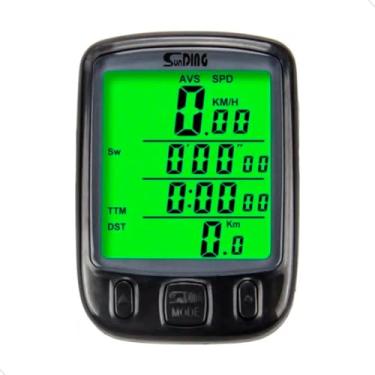 Imagem de Ciclocomputador Velocimetro Para Ciclismo Com Visor Digital Luz Noturna Mundo Compras