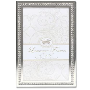 Imagem de Lawrence Frames Porta-retrato Lawrence Royal Designs 10 x 15 cm Dazzle prata e glitter