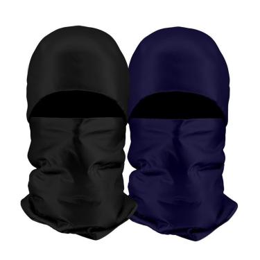 Imagem de Kit 2 Toucas Ninja Balaclava Capuz Bandana Máscara Gorro Motoqueiro Proteção Poeira Vento Frio-Masculino