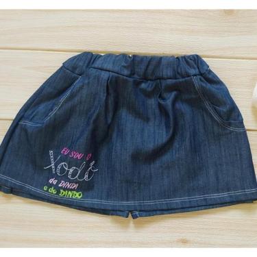 Imagem de Short Saia Jeans Infantil  Xodó Da Dinda E Do Dindo  Modinha-Feminino