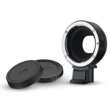 Imagem de JJC Conversor adaptador de montagem de lente de foco automático EF-EOS M para Canon Sigma Tamron EF EF-S Mount Lens para Canon EOS M50 M50 Mark II M6 M6 Mark II M5 M3 M2 M200 e mais câmeras Canon EF-M