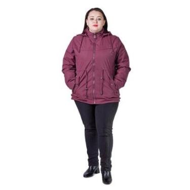 Imagem de Jaqueta Parka Feminina Facinelli Mooncity Microfibra 698015 Vinho-Feminino