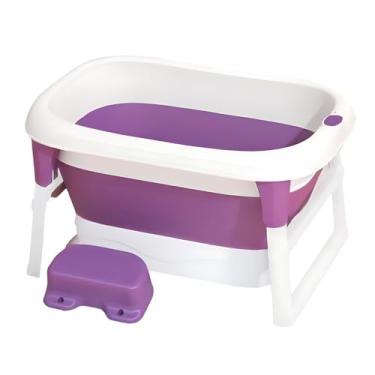 Imagem de Banheira Com Pé Antiderrapante Fácil Transportar Termômetro
