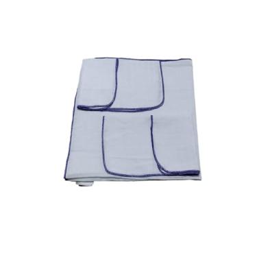 Imagem de Kit Fralda 3 pçs com 1 Fralda de Ombro 70x70 cm e 2 Toalhas de boca 35x35 cm (Lilás)