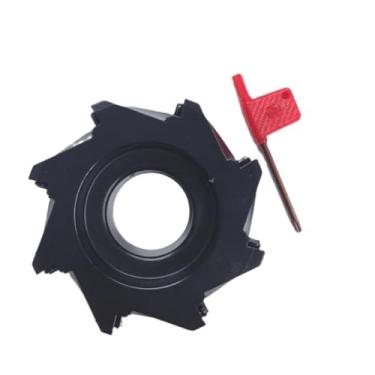 Imagem de HHIP 2066-4000 4" x 1-1/2" Bore 90 Degree APKT-160408 Index able Face Mill, 8 Teeth