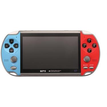 Imagem de Console de Jogos Portátil X7 Plus + de 1.000 Jogos + Fone de ouvido Cartão de Memória 8GB Console de Video Game Portátil de 5,1 polegadas - YODHE