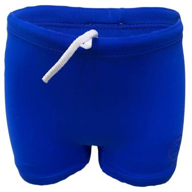 Imagem de Sunga Infantil Boxer Azul Surf Proteção Solar Uv 50 Natação Praia Piscina Banho Juvenil Kids FIltro