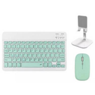 Imagem de Kit Teclado E Mouse Bluethooth + Suporte Para Telefone/tablet 2024 - d