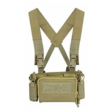 Imagem de OAREA Camuflagem de liberação rápida colete tático airsoft munição peito rig 5,56 9 mm carregador carregador militar tático combate