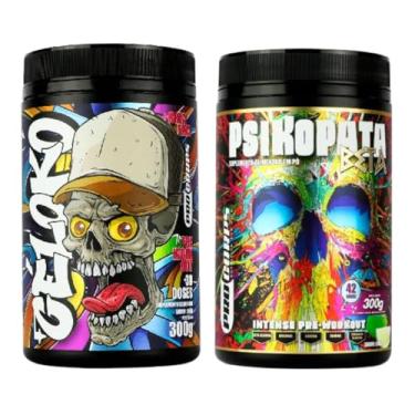 Imagem de Pré Treino Psikopata Beta 300g + Pré Treino Céloko 300g - Pro Corps (Sabor Limão)