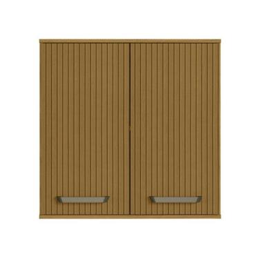 Imagem de Armário Aéreo 2 Portas 80 cm Criare Poliman, Freijo Ripado